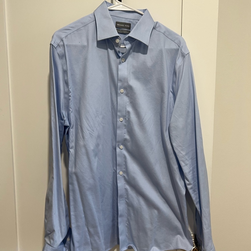 Michael Kors Men's Sky Blue Dress Shirt